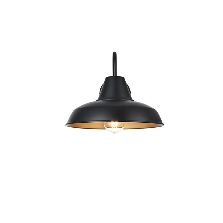 15 Inch Outdoor Wall Sconce In Black - View 4 - Joshua Marshal