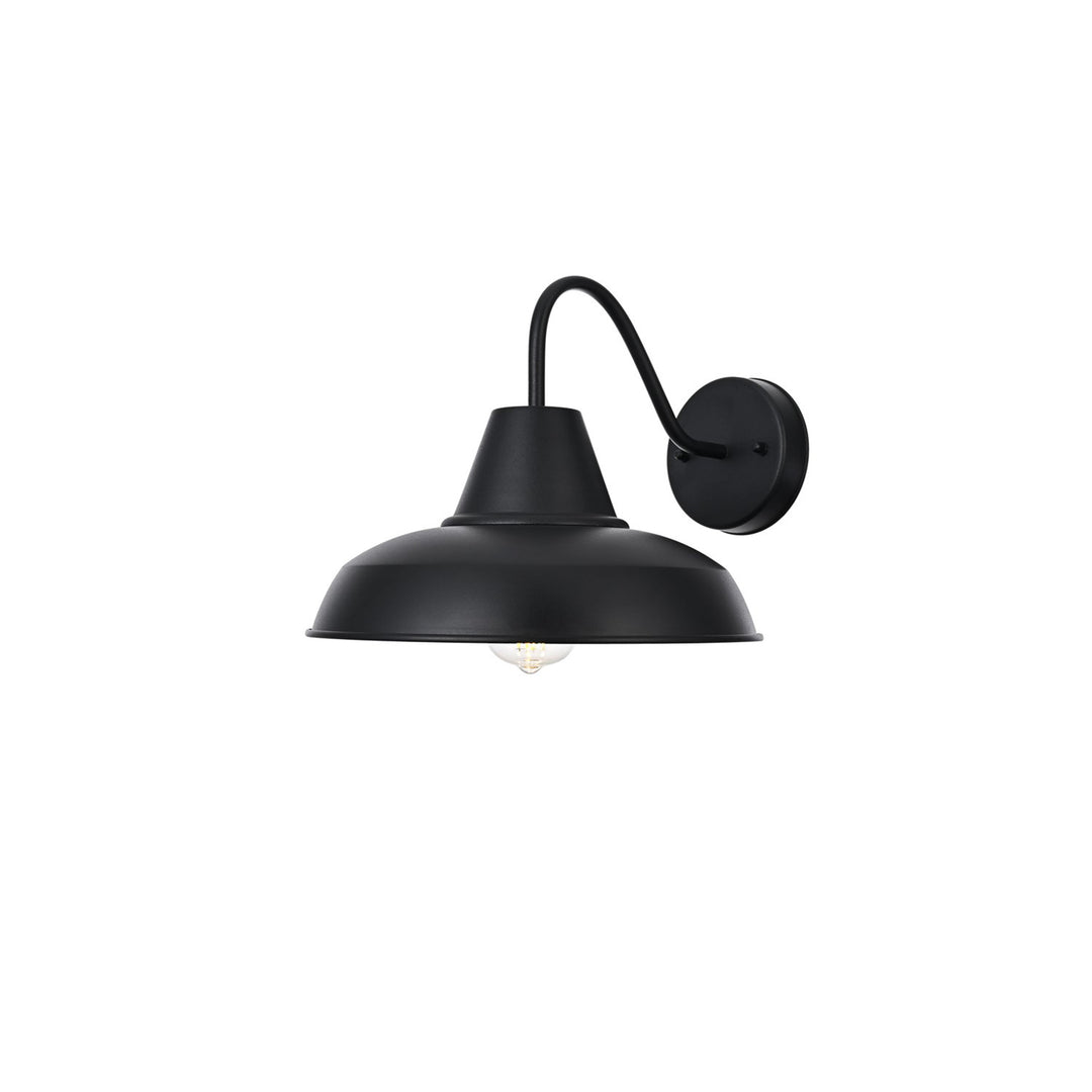 15 Inch Outdoor Wall Sconce In Black - View 5 - Joshua Marshal