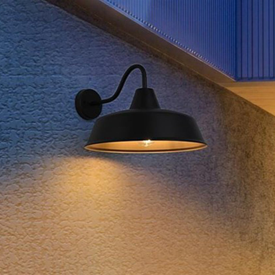 20 Inch Outdoor Wall Sconce In Black Black And Clear Finish - LIGHTING by Joshua Marshal