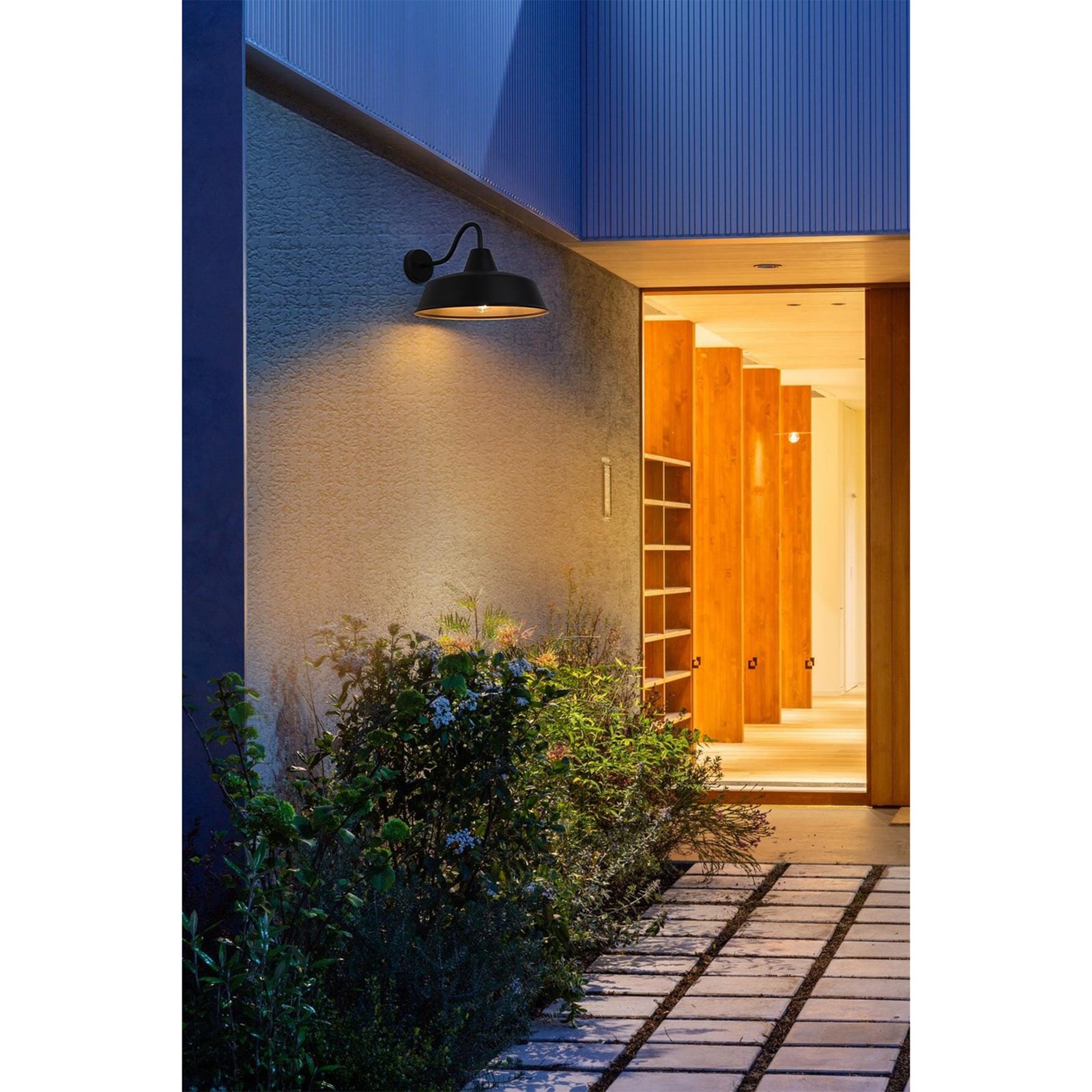 20 Inch Outdoor Wall Sconce In Black - View 2 - Joshua Marshal