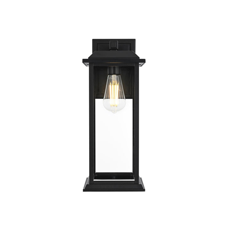 17 Inch Outdoor Wall Sconce In Black - View 4 - Joshua Marshal