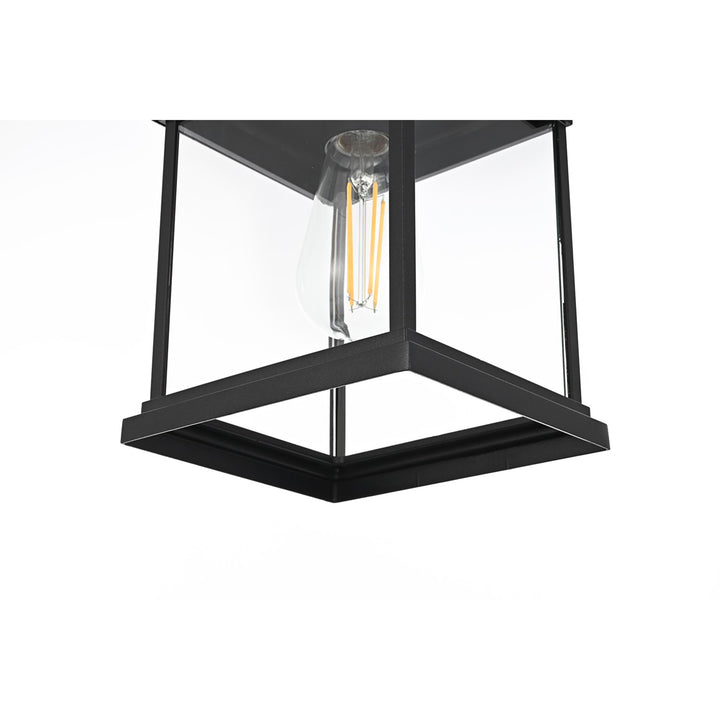 13 Inch Outdoor Wall Sconce In Black - View 6 - Joshua Marshal