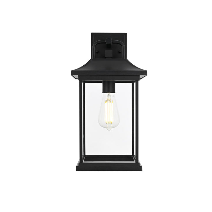 16 Inch Outdoor Wall Sconce In Black - View 4 - Joshua Marshal