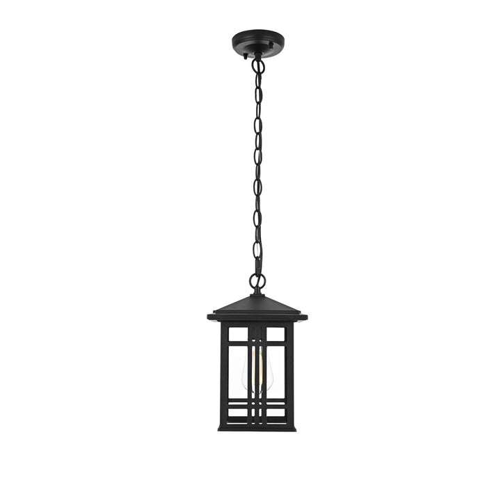 12 Inch Outdoor Pendant In Black - View 3 - Joshua Marshal