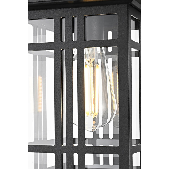 12 Inch Outdoor Pendant In Black - View 5 - Joshua Marshal