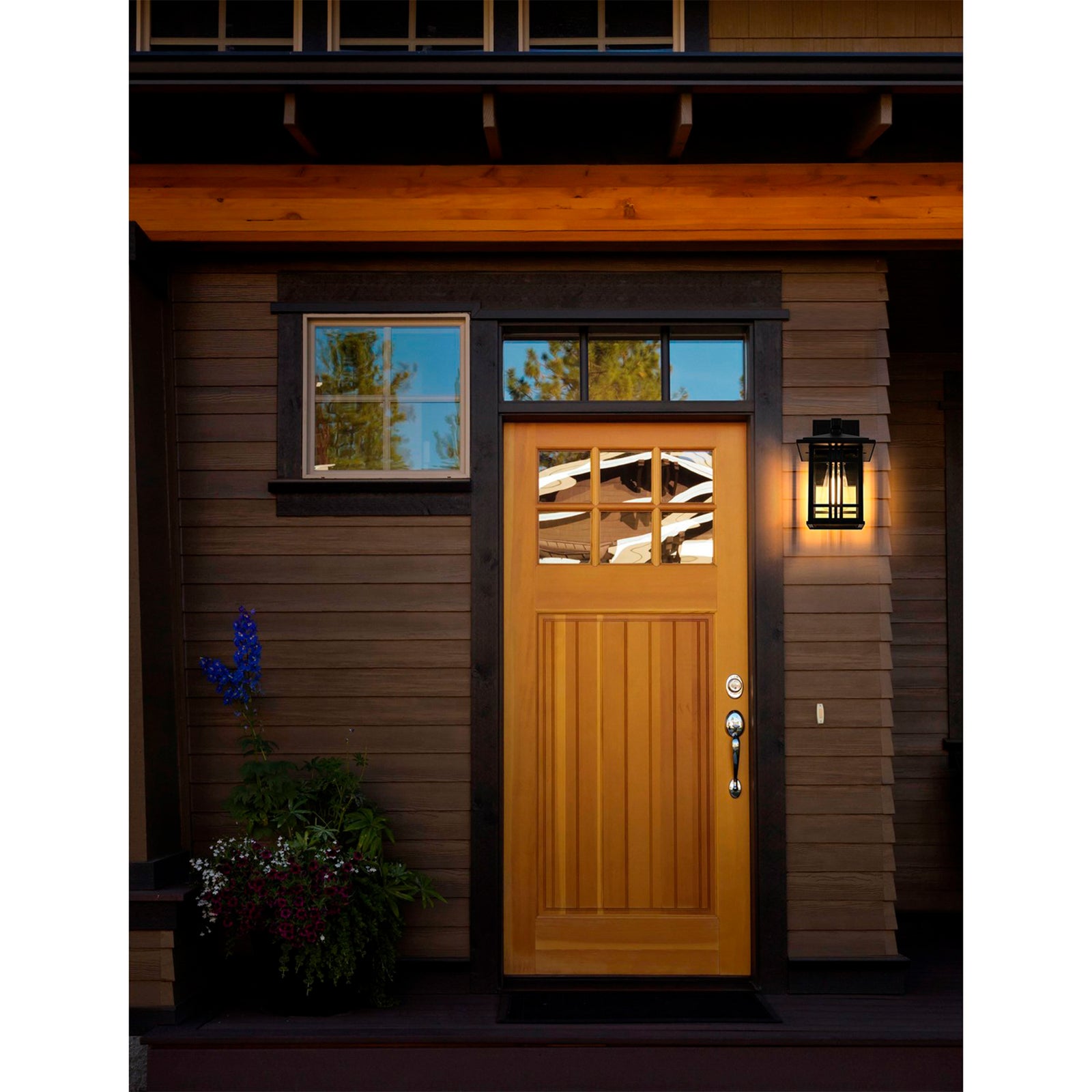 10 Inch Outdoor Wall Sconce In Black - View 2 - Joshua Marshal