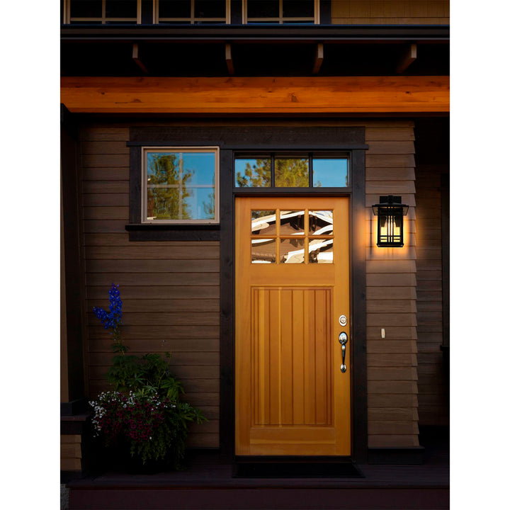 10 Inch Outdoor Wall Sconce In Black - View 2 - Joshua Marshal