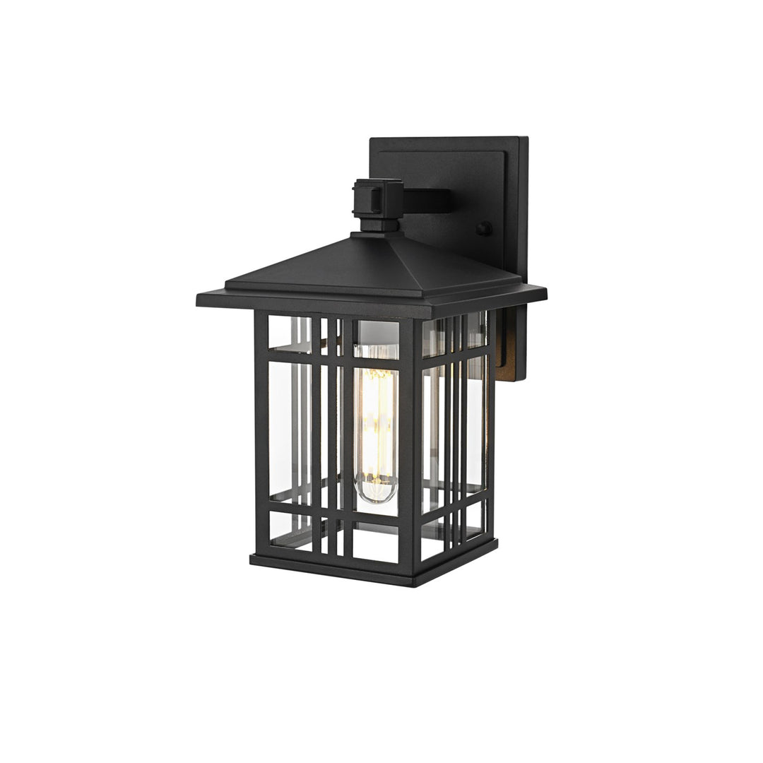 10 Inch Outdoor Wall Sconce In Black - View 4 - Joshua Marshal