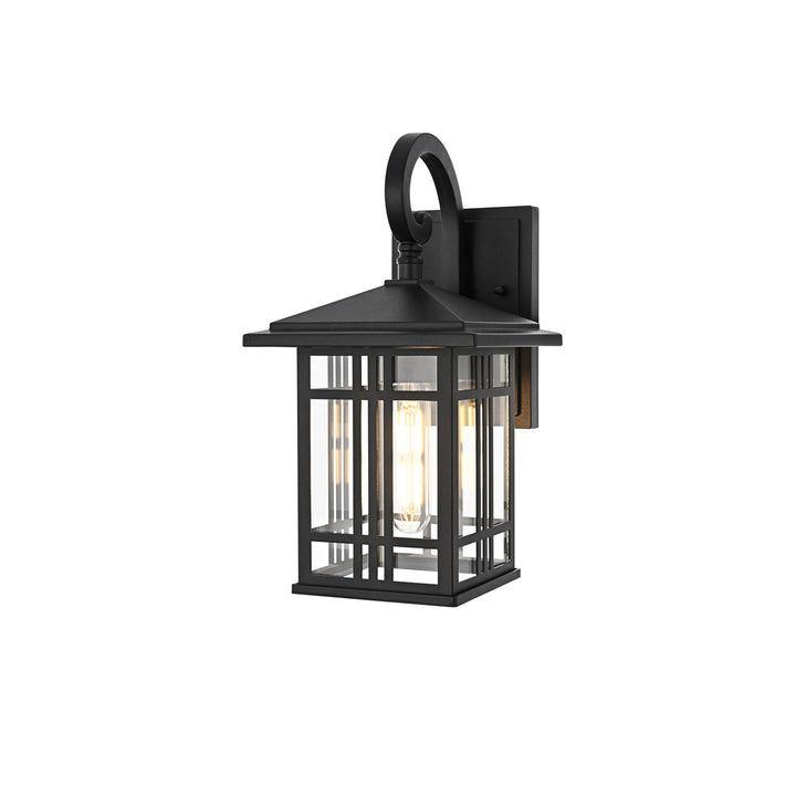 12 Inch Outdoor Wall Sconce In Black - View 4 - Joshua Marshal