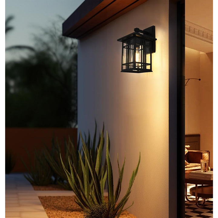 13 Inch Outdoor Wall Sconce In Black - View 2 - Joshua Marshal