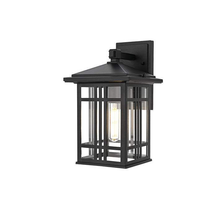 13 Inch Outdoor Wall Sconce In Black - View 4 - Joshua Marshal