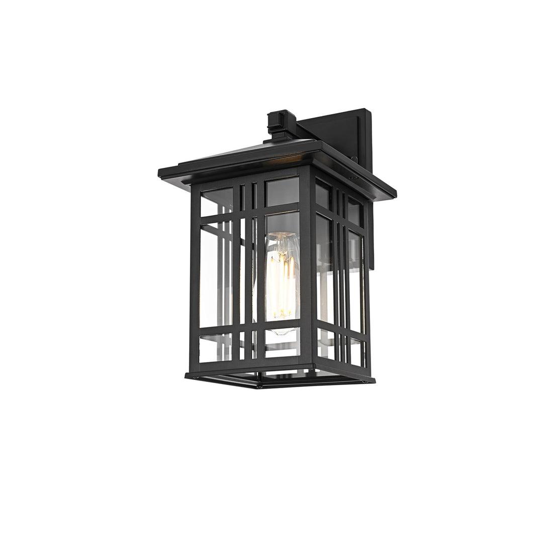13 Inch Outdoor Wall Sconce In Black - View 5 - Joshua Marshal