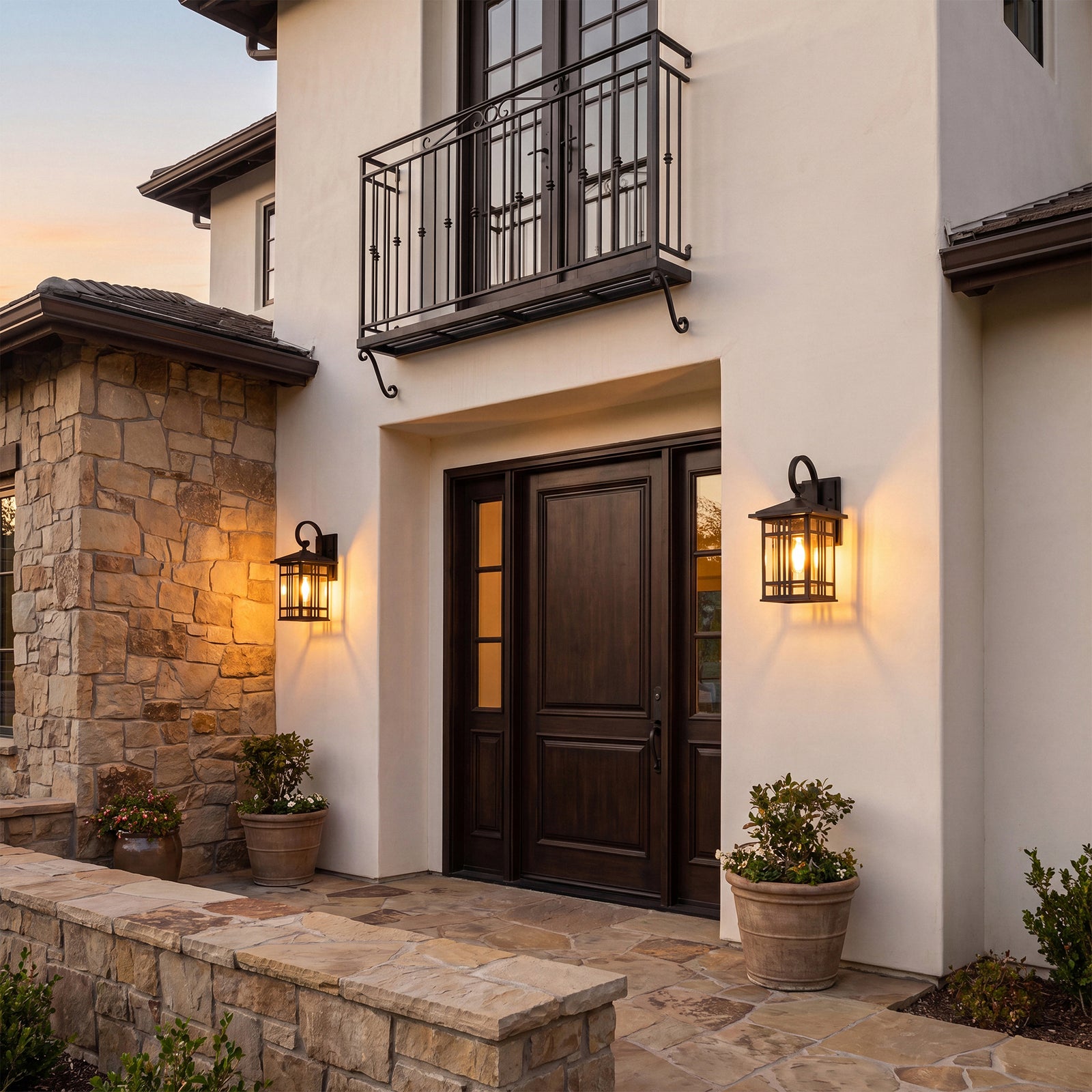 14 Inch Outdoor Wall Sconce In Black - View 2 - Joshua Marshal