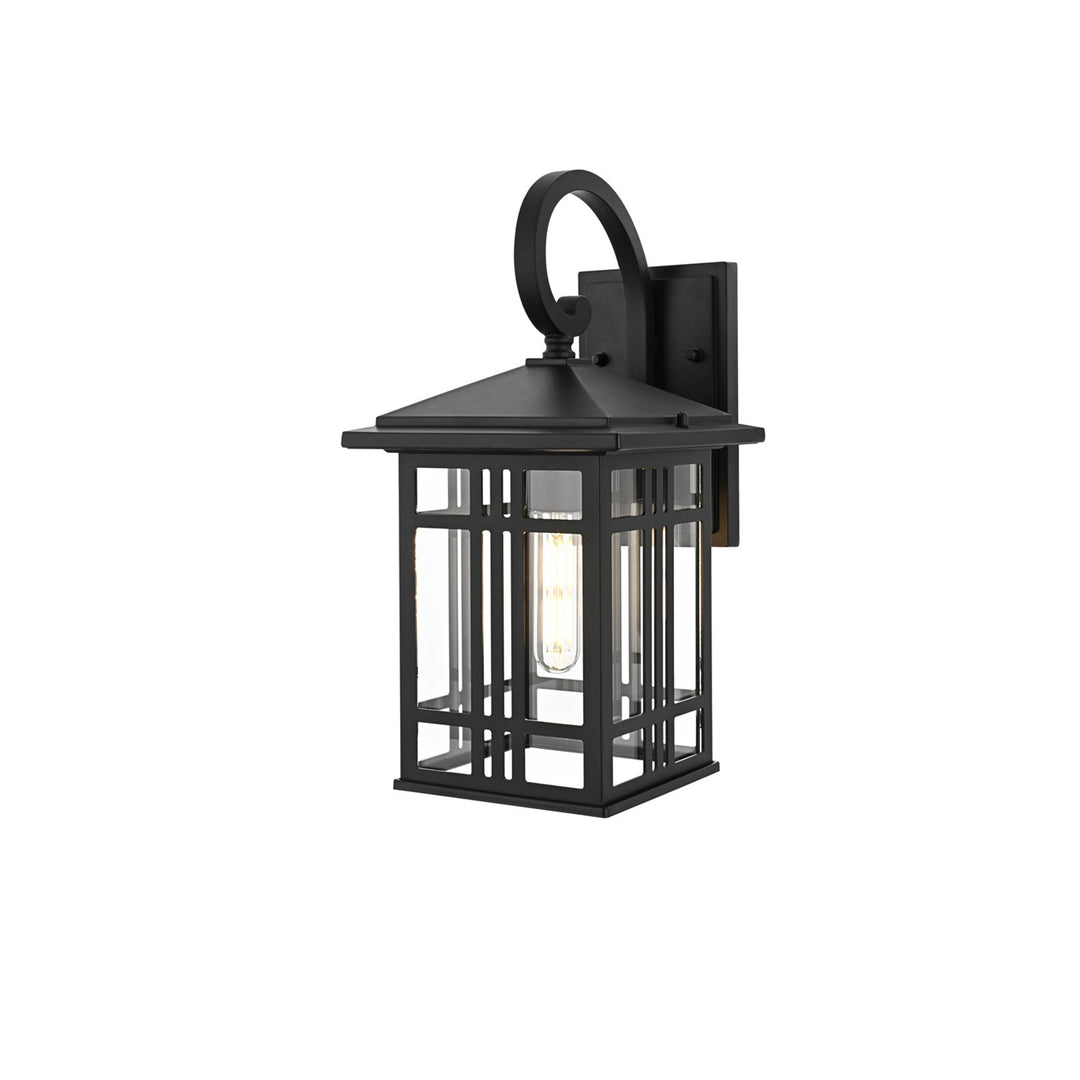14 Inch Outdoor Wall Sconce In Black - View 3 - Joshua Marshal