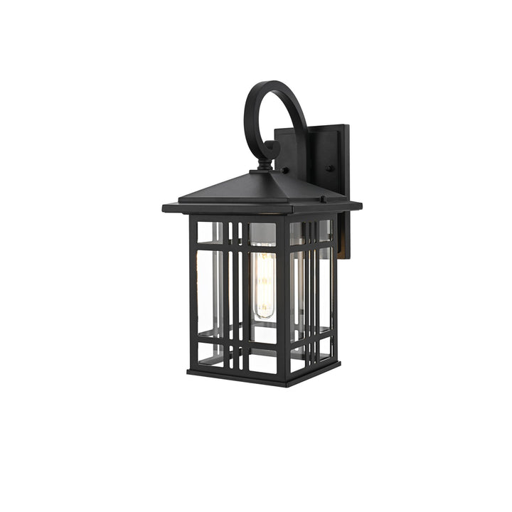 14 Inch Outdoor Wall Sconce In Black - View 3 - Joshua Marshal
