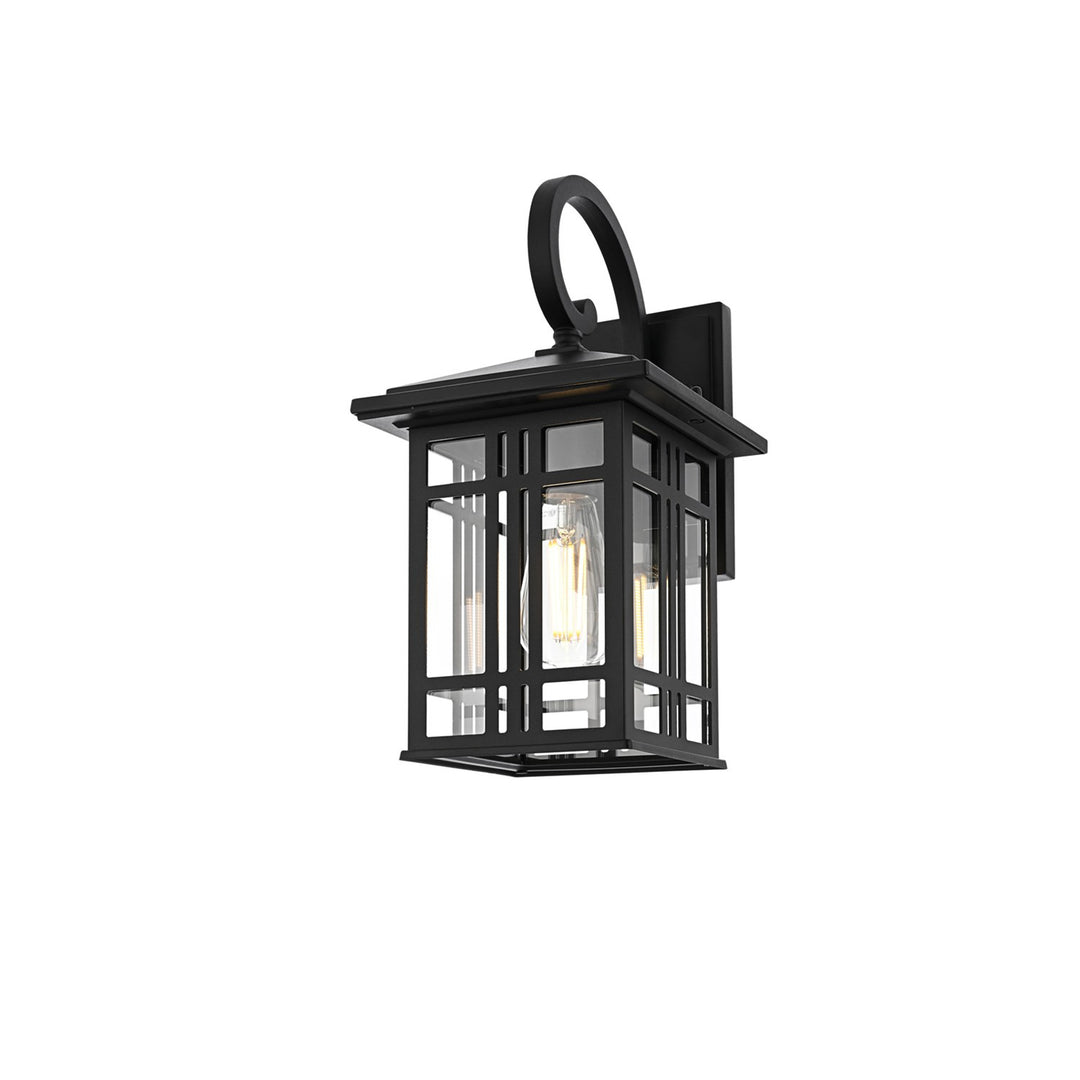 14 Inch Outdoor Wall Sconce In Black - View 5 - Joshua Marshal
