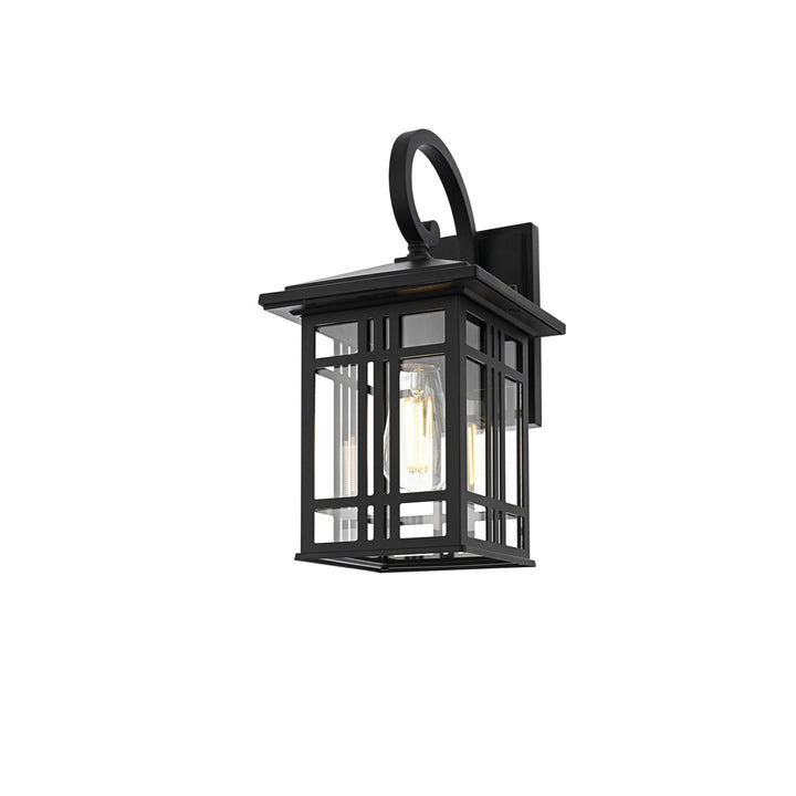 14 Inch Outdoor Wall Sconce In Black - View 5 - Joshua Marshal