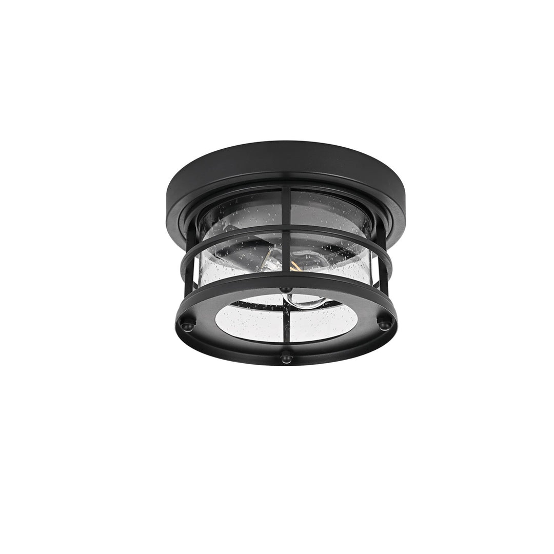 10 Inch Outdoor Flush Mount In Black - View 4 - Joshua Marshal