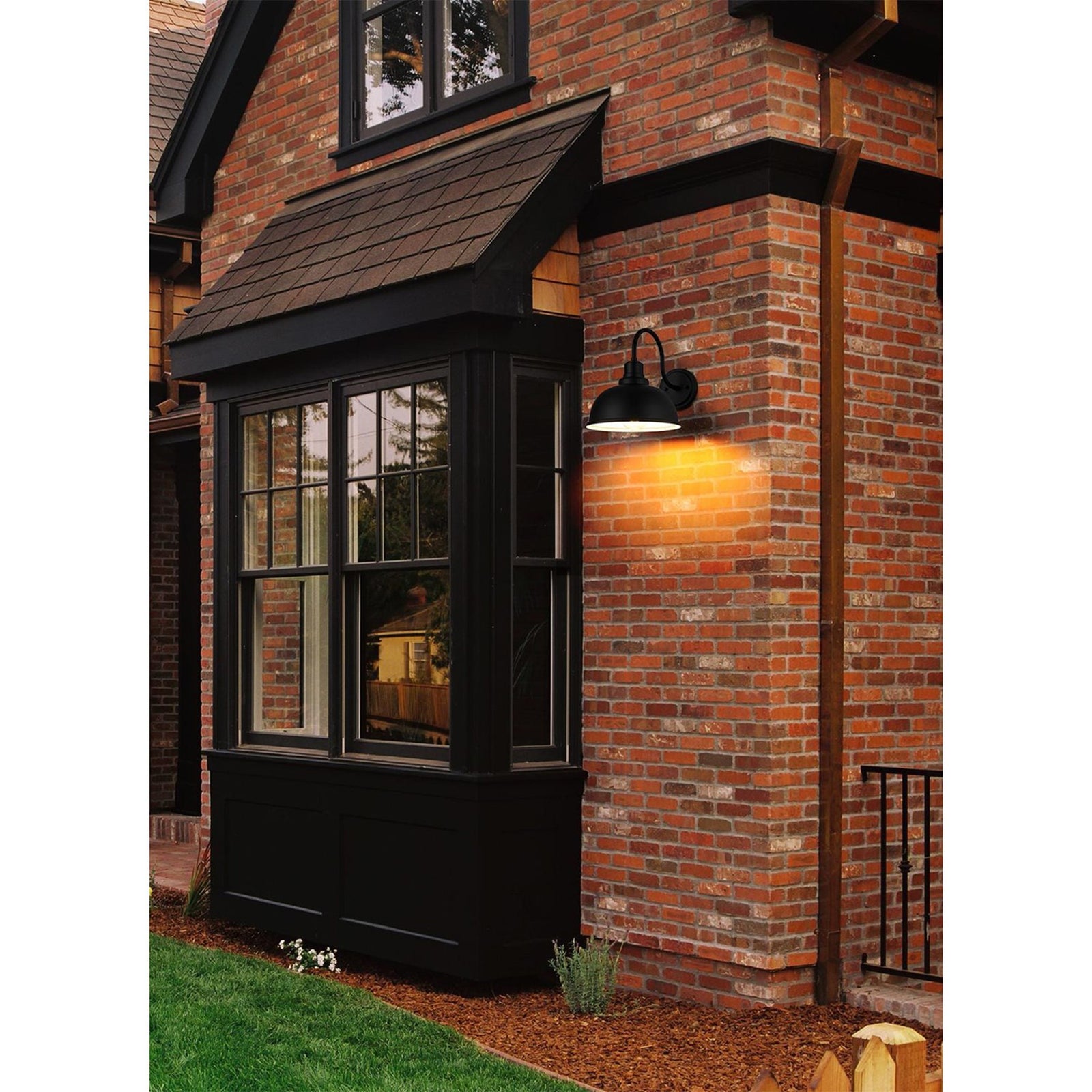 9.5 Inch Outdoor Wall Sconce In Black - View 2 - Joshua Marshal