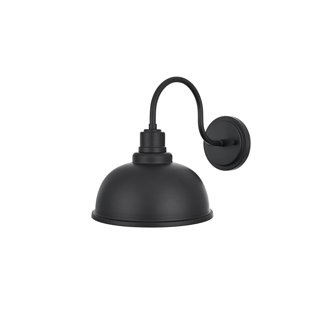 9.5 Inch Outdoor Wall Sconce In Black - View 4 - Joshua Marshal