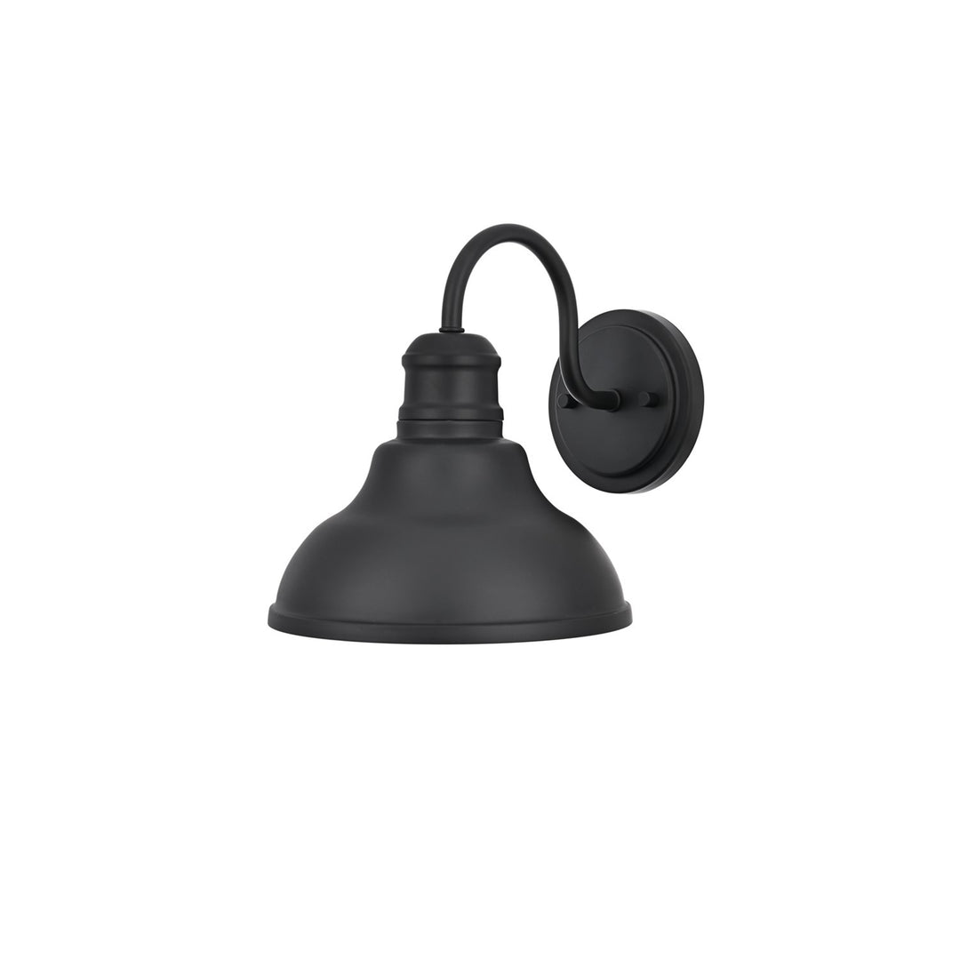 9 Inch Outdoor Wall Sconce In Black - View 4 - Joshua Marshal