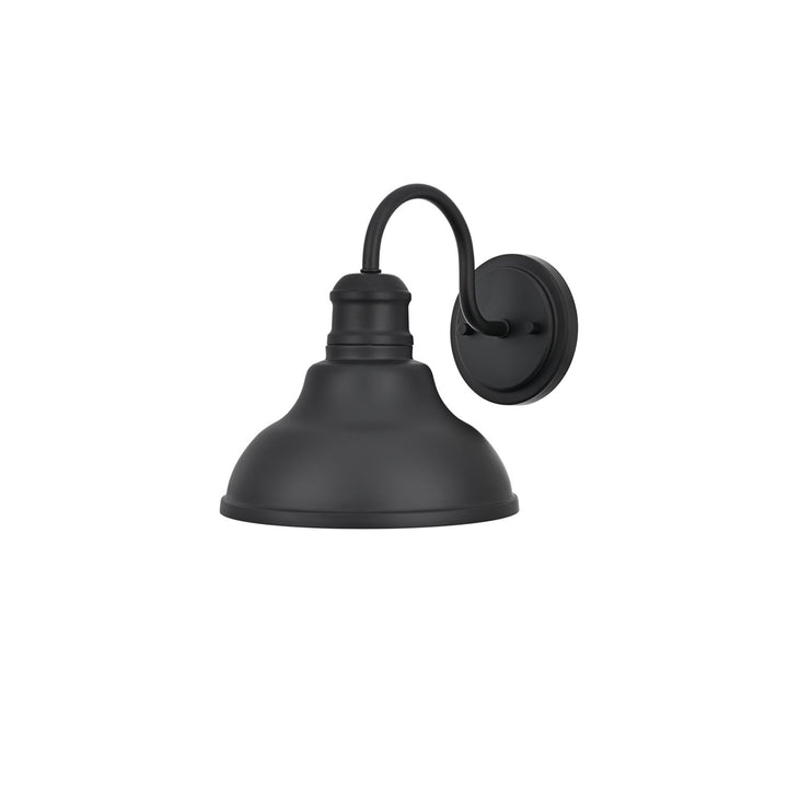 9 Inch Outdoor Wall Sconce In Black - View 4 - Joshua Marshal