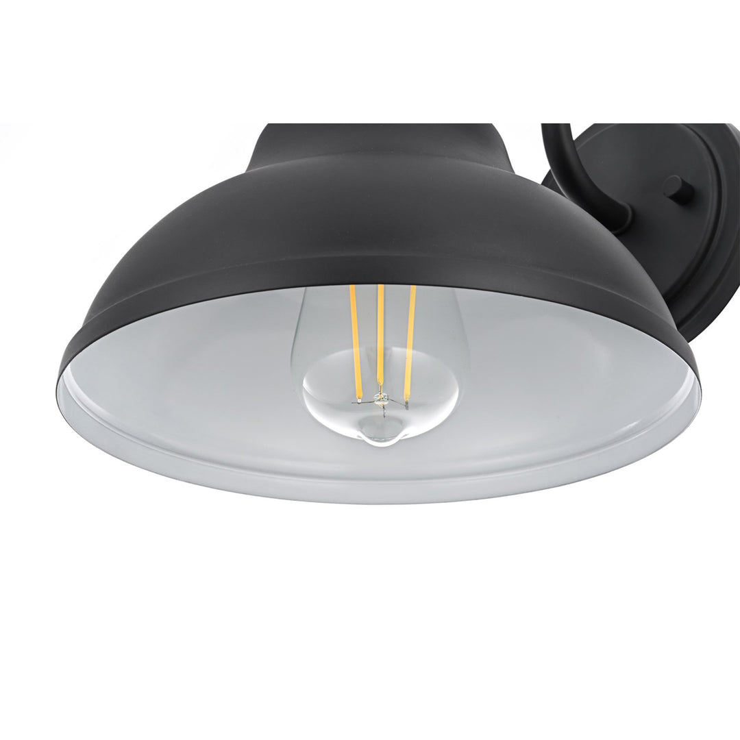 9 Inch Outdoor Wall Sconce In Black - View 5 - Joshua Marshal