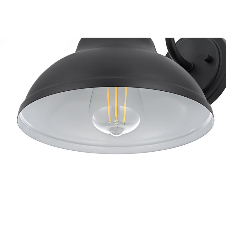 9 Inch Outdoor Wall Sconce In Black - View 5 - Joshua Marshal