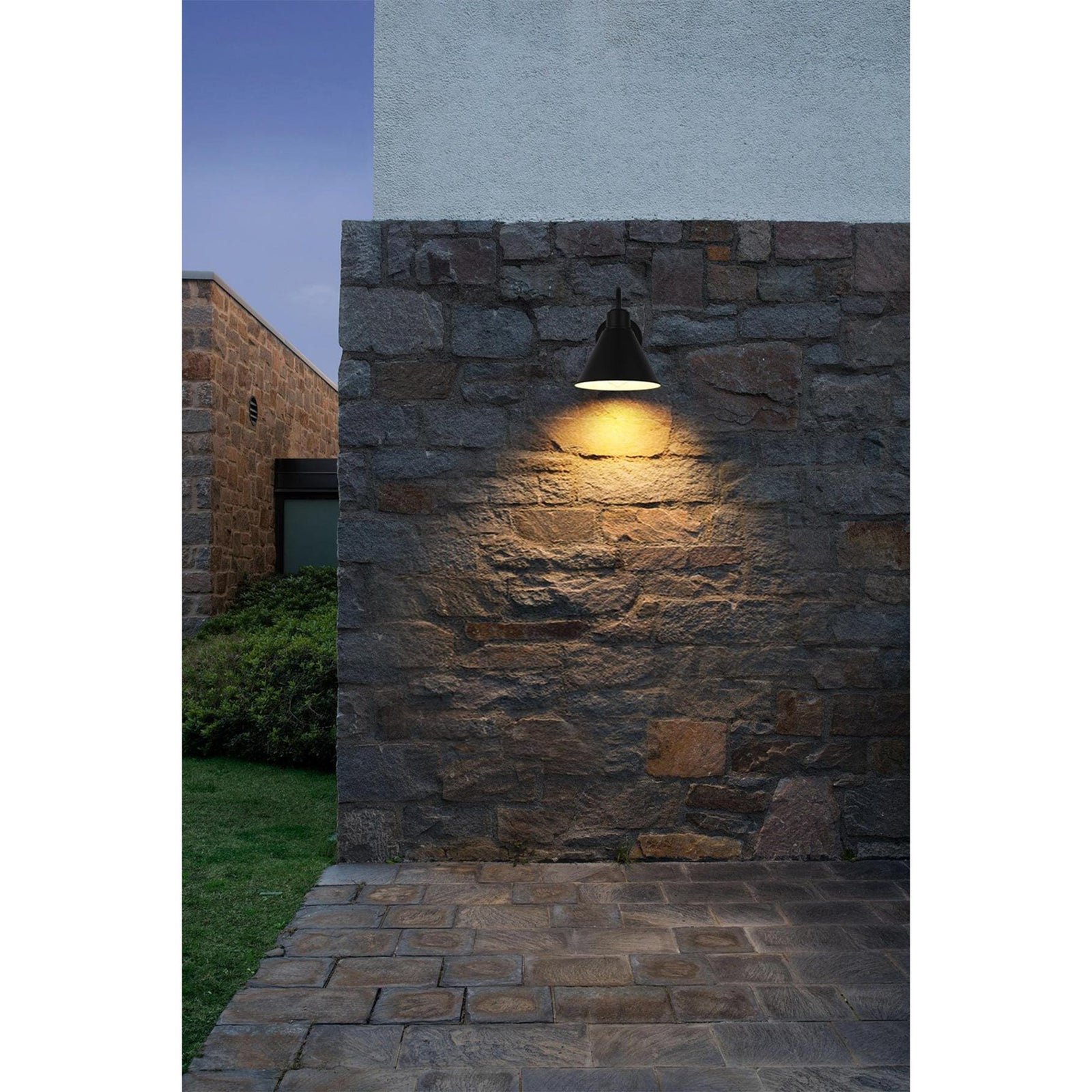 8 Inch Outdoor Wall Sconce In Black - View 2 - Joshua Marshal
