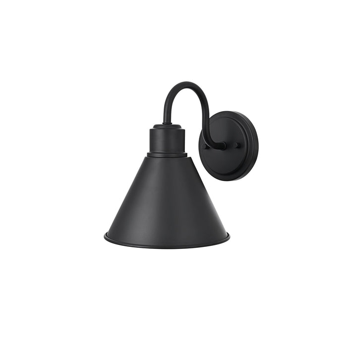 8 Inch Outdoor Wall Sconce In Black - View 4 - Joshua Marshal