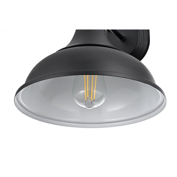 11 Inch Outdoor Wall Sconce In Black - View 5 - Joshua Marshal