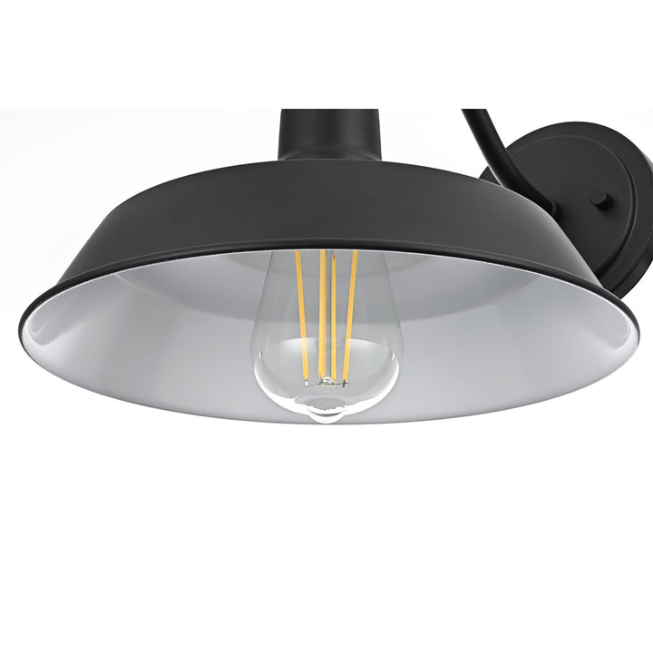 10 Inch Outdoor Wall Sconce In Black - View 5 - Joshua Marshal