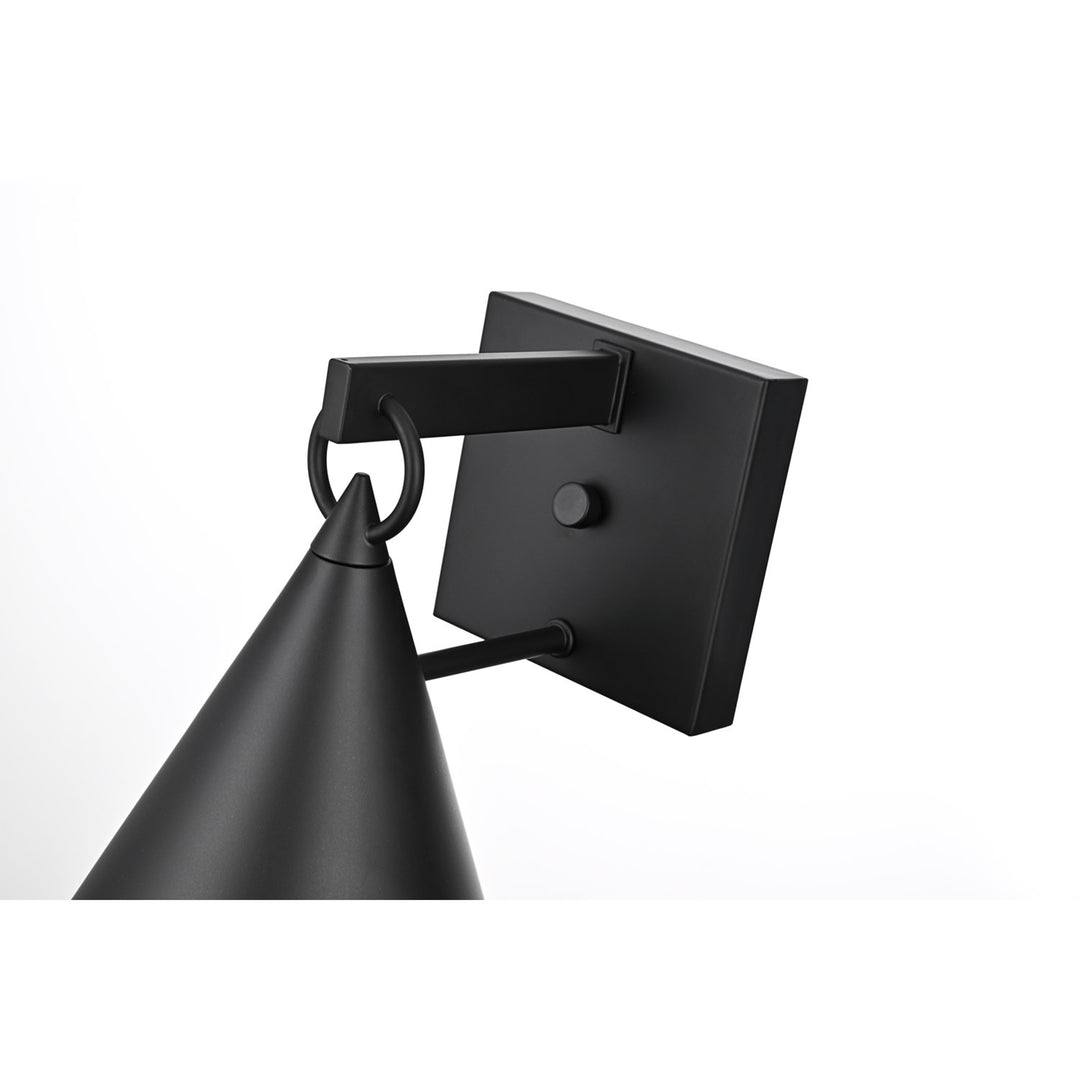 8 Inch Outdoor Wall Sconce In Black - View 5 - Joshua Marshal