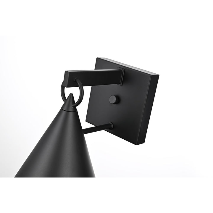 8 Inch Outdoor Wall Sconce In Black - View 5 - Joshua Marshal
