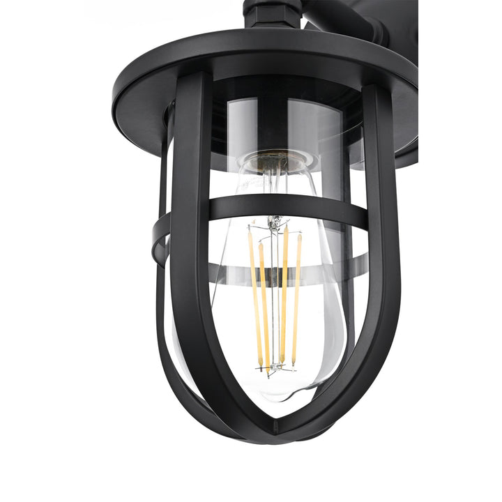 6 Inch Outdoor Wall Sconce In Black - View 5 - Joshua Marshal