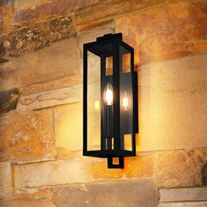 5 Inch Outdoor Wall Sconce In Black Black Finish - LIGHTING by Joshua Marshal