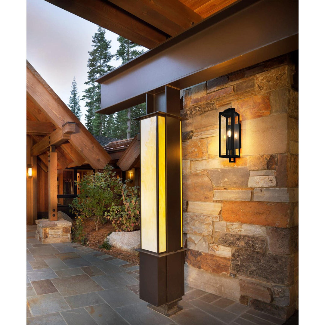 5 Inch Outdoor Wall Sconce In Black - View 2 - Joshua Marshal