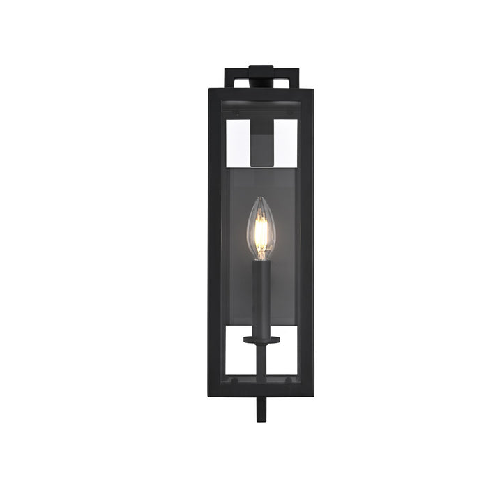 5 Inch Outdoor Wall Sconce In Black - View 3 - Joshua Marshal