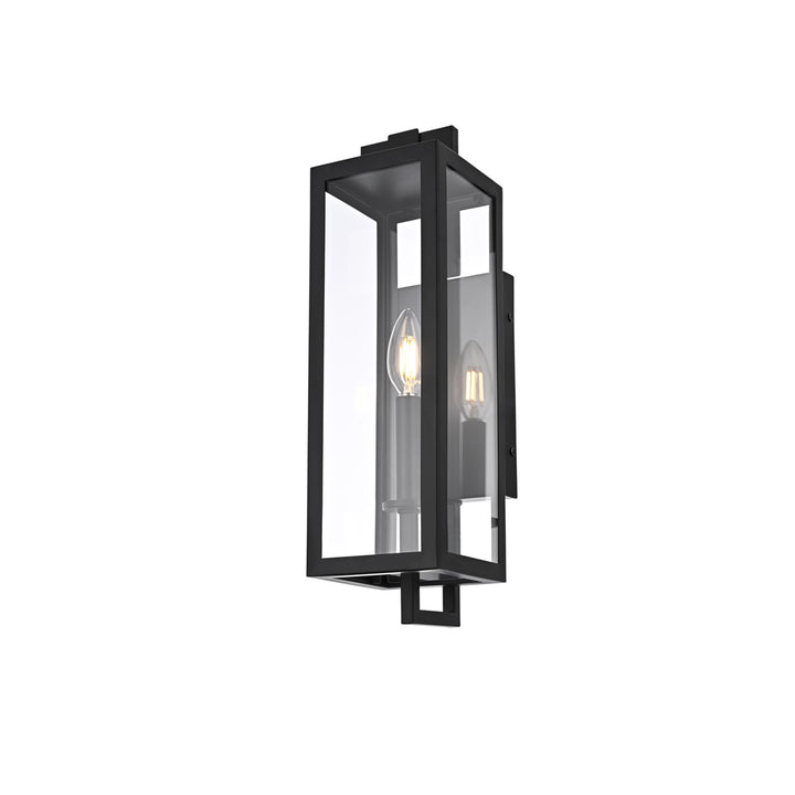 5 Inch Outdoor Wall Sconce In Black - View 4 - Joshua Marshal