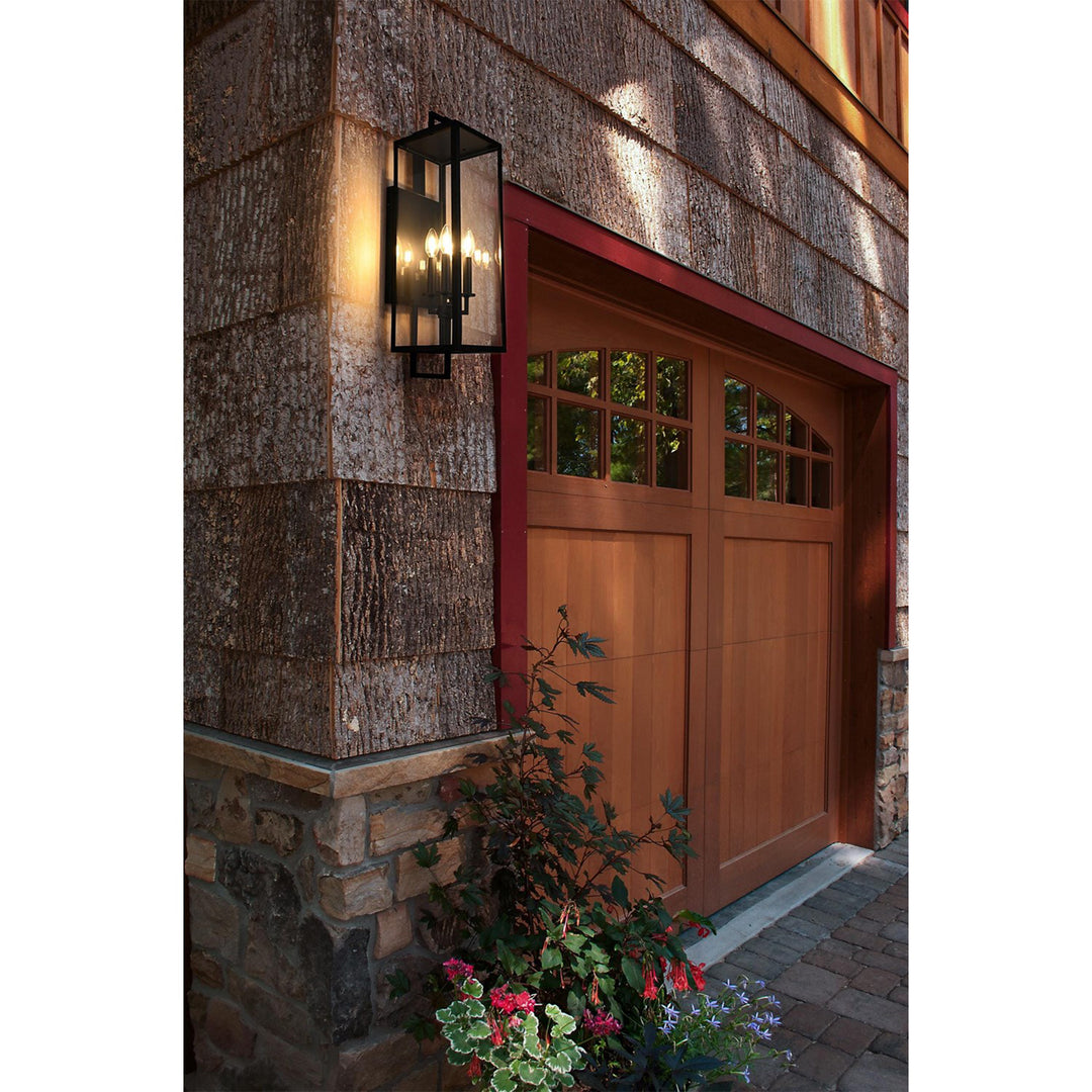 8 Inch Outdoor Wall Sconce In Black - View 2 - Joshua Marshal
