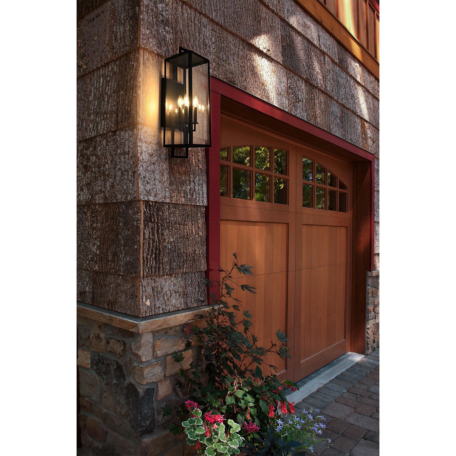 8 Inch Outdoor Wall Sconce In Black - View 2 - Joshua Marshal