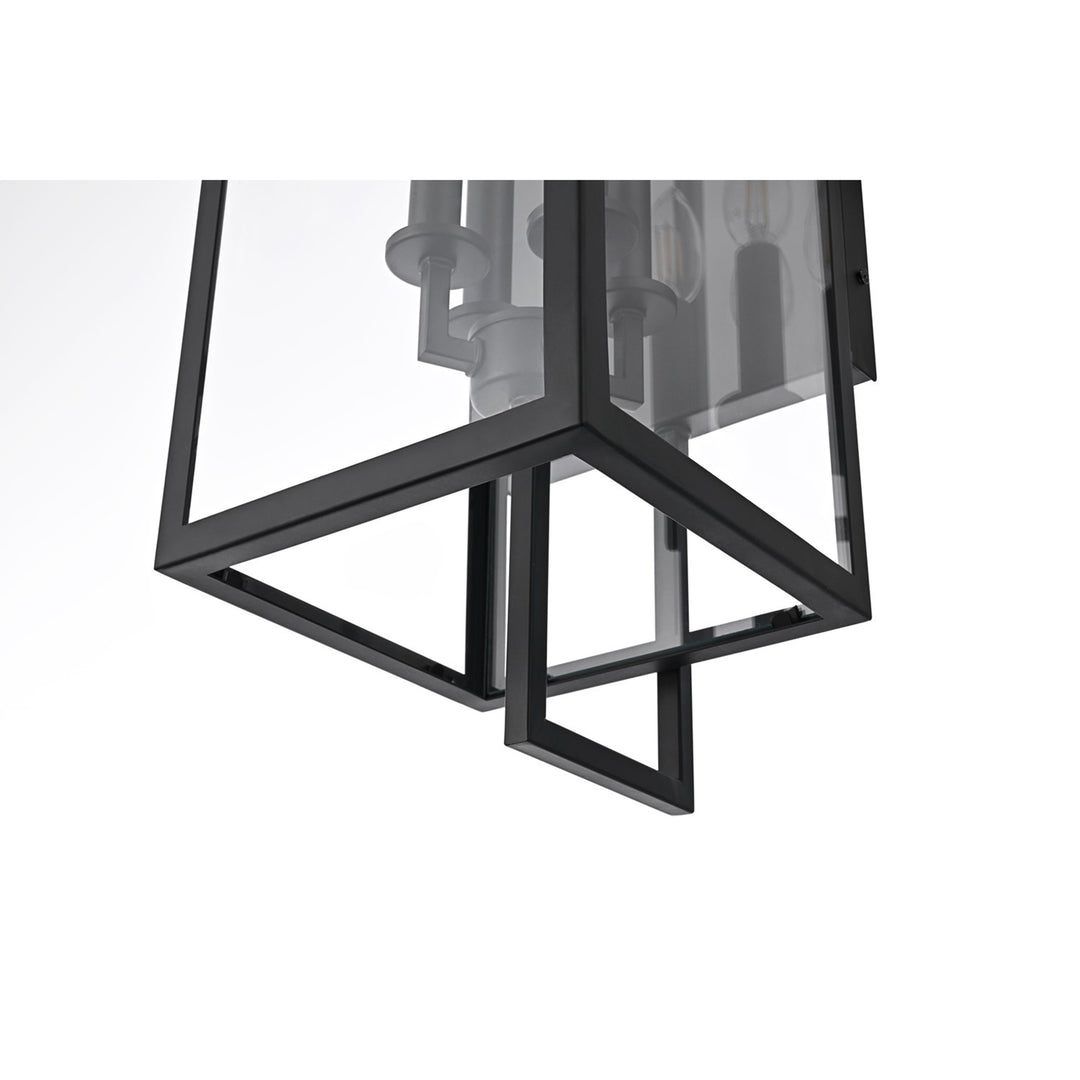 8 Inch Outdoor Wall Sconce In Black - View 5 - Joshua Marshal