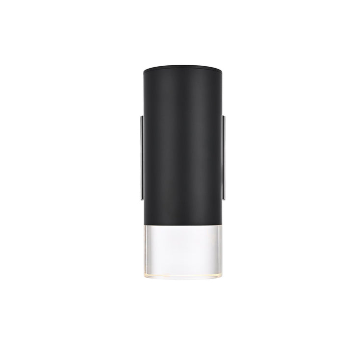 5 Inch Outdoor Wall Sconce In Black - View 3 - Joshua Marshal