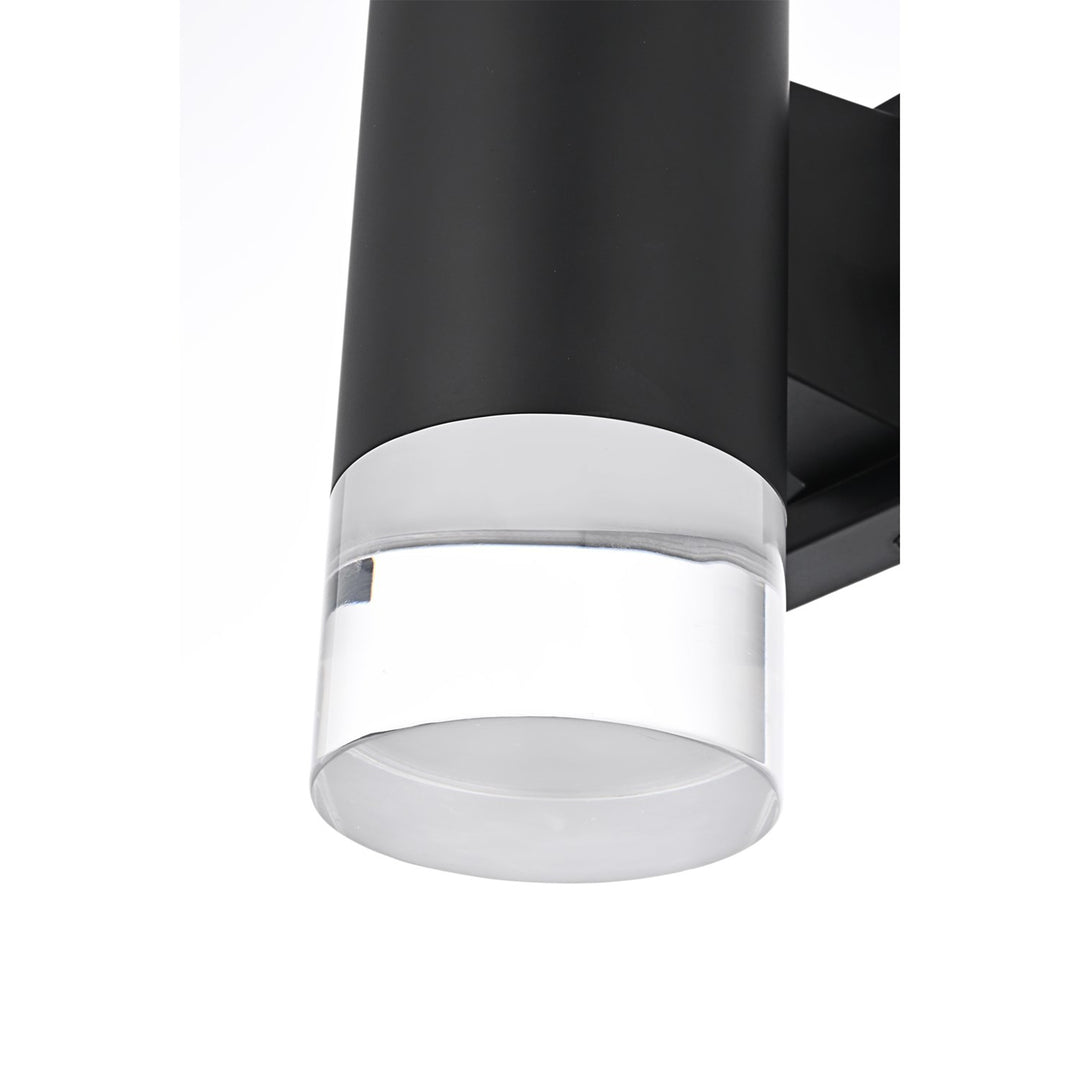 5 Inch Outdoor Wall Sconce In Black - View 5 - Joshua Marshal