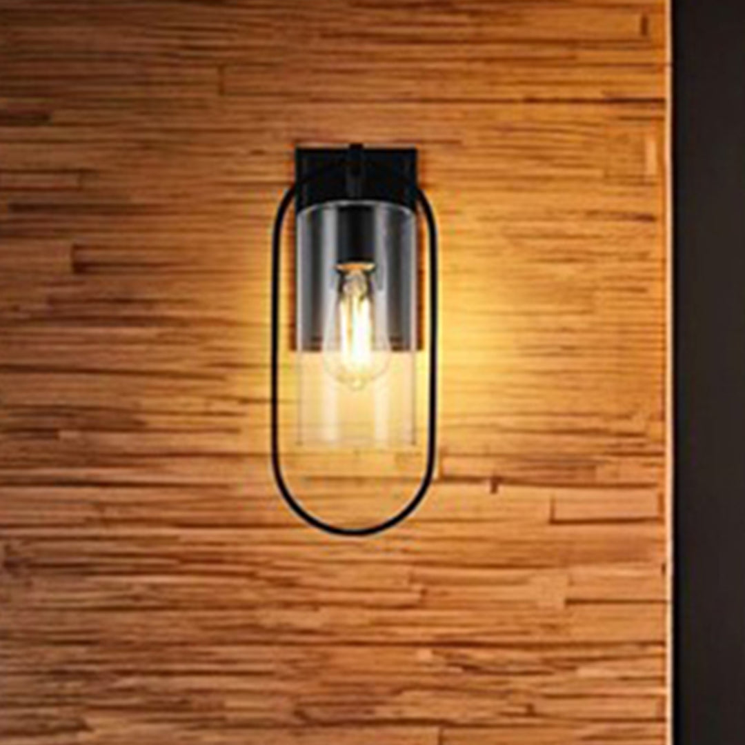 6 Inch Outdoor Wall Sconce In Black Black Finish - LIGHTING by Joshua Marshal