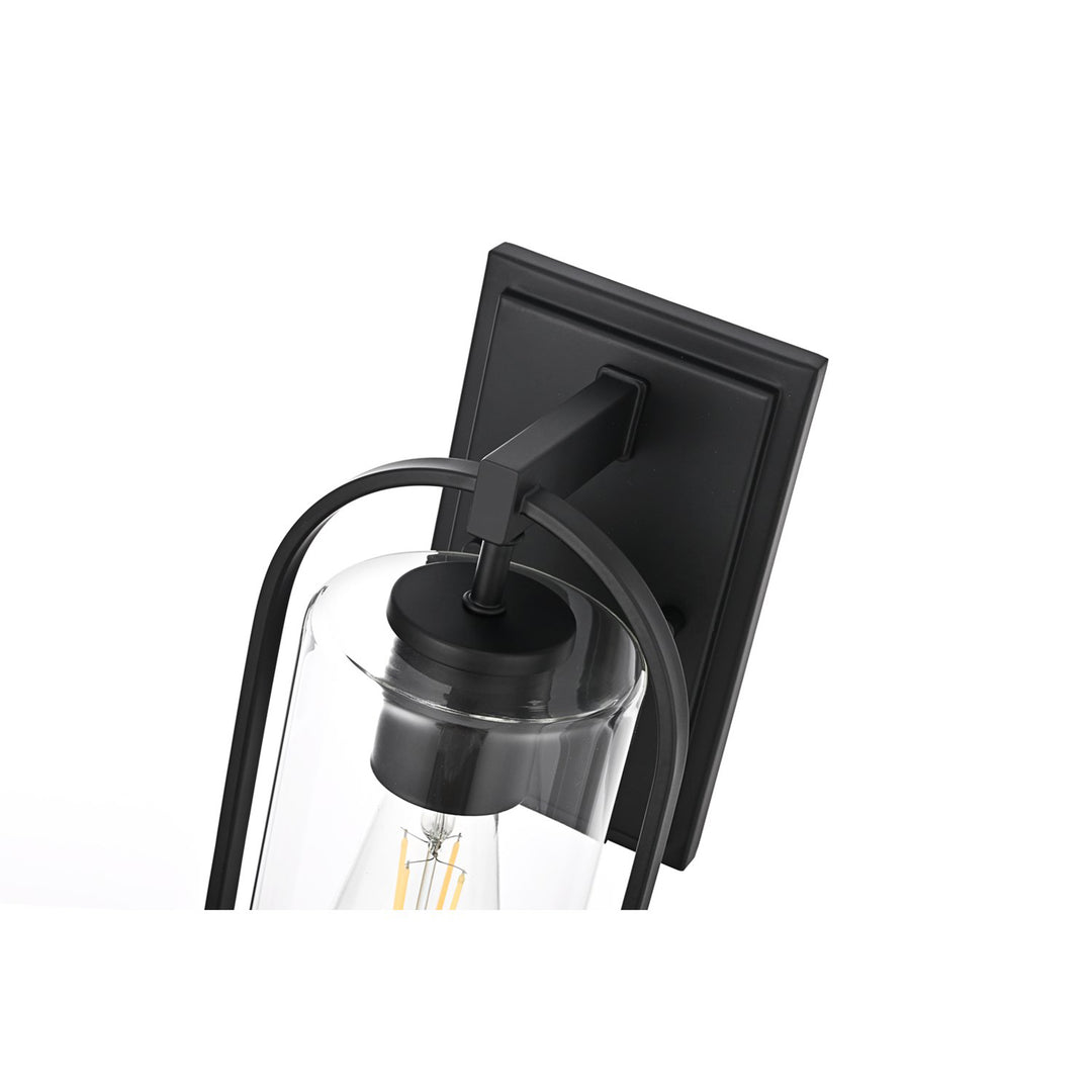 6 Inch Outdoor Wall Sconce In Black - View 4 - Joshua Marshal