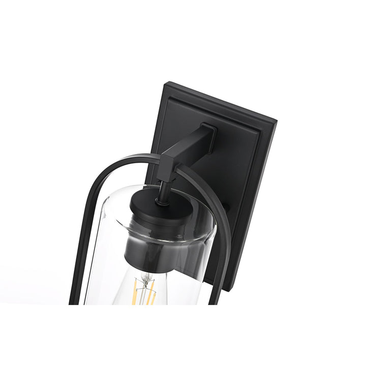 6 Inch Outdoor Wall Sconce In Black - View 4 - Joshua Marshal