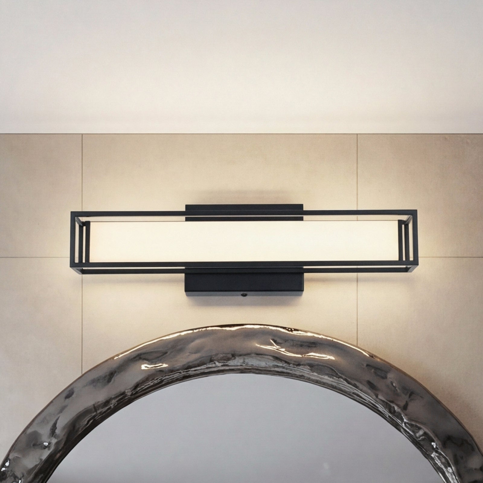 16 Inch Led Wall Sconce In Black Black Finish - LIGHTING by Joshua Marshal