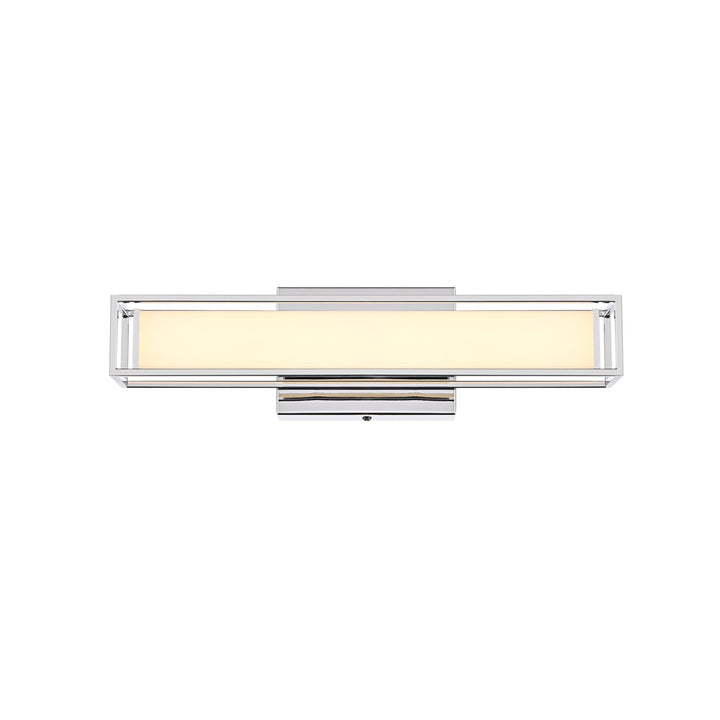 16 Inch Led Wall Sconce In Chrome - View 3 - Joshua Marshal