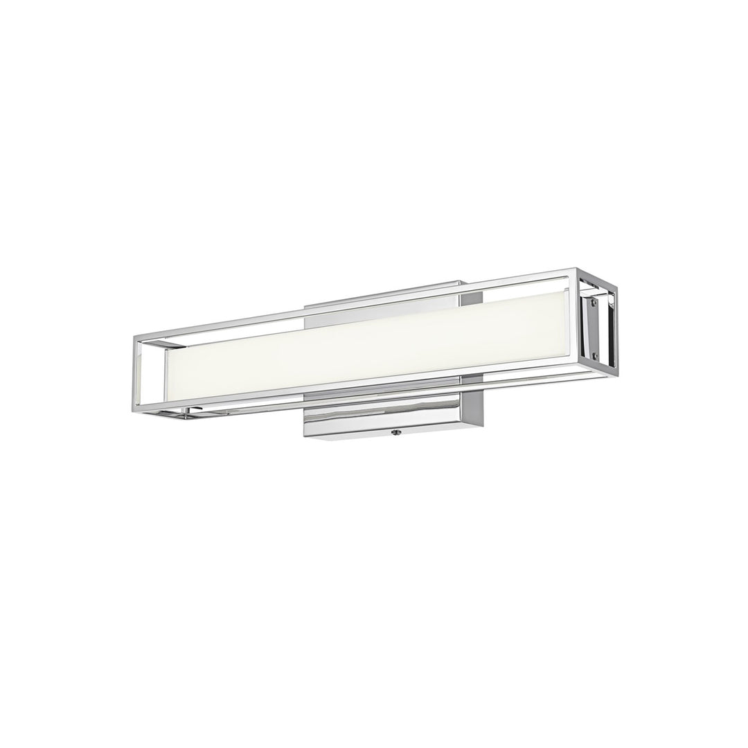 16 Inch Led Wall Sconce In Chrome - View 4 - Joshua Marshal